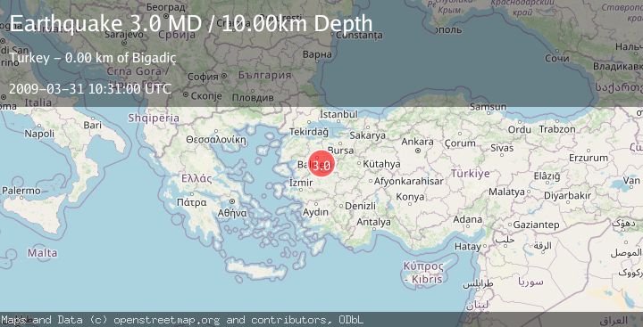 Map of WESTERN TURKEY