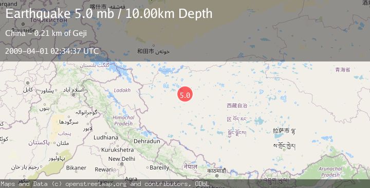 Map of WESTERN XIZANG
