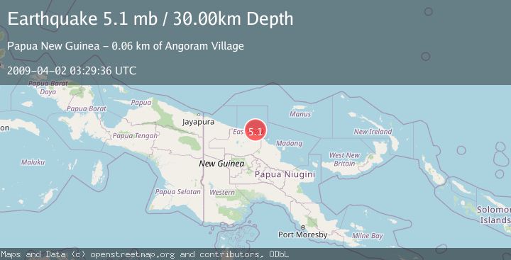 Map of NEAR N COAST OF NEW GUINEA, PNG.