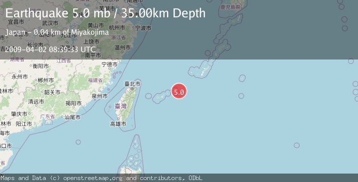 Map of SOUTHWESTERN RYUKYU ISL., JAPAN