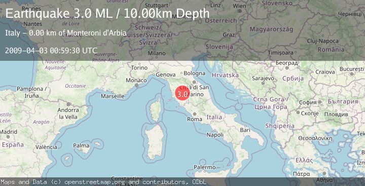Map of CENTRAL ITALY