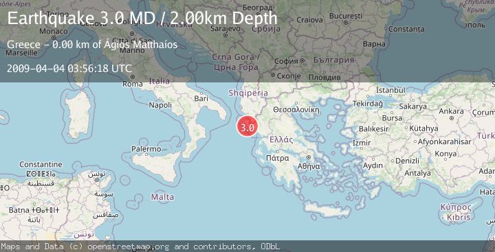 Map of KERKIRA REGION, GREECE