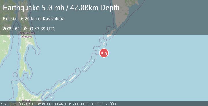 Map of KURIL ISLANDS