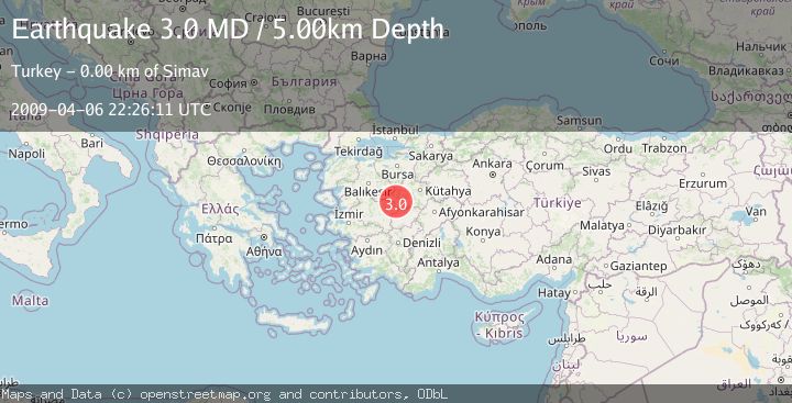 Map of WESTERN TURKEY