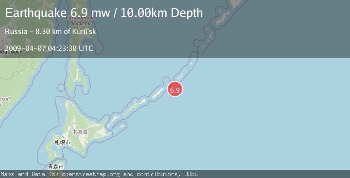 Map of KURIL ISLANDS