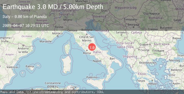 Map of CENTRAL ITALY