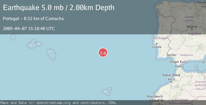 Map of AZORES-CAPE ST. VINCENT RIDGE