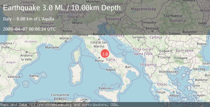 Map of CENTRAL ITALY
