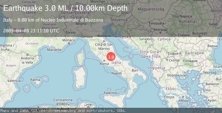 Map of CENTRAL ITALY