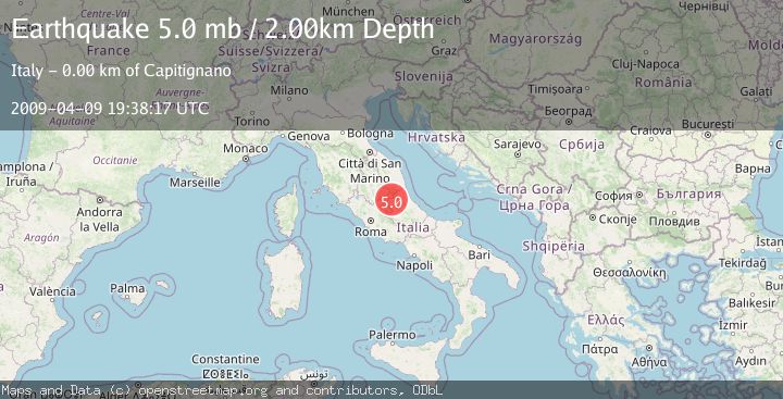 Map of CENTRAL ITALY