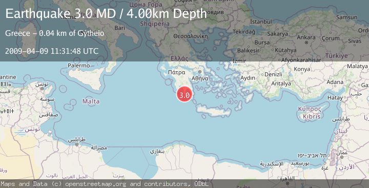 Map of SOUTHERN GREECE