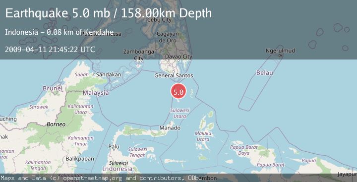 Map of KEPULAUAN SANGIHE, INDONESIA