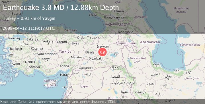 Map of EASTERN TURKEY