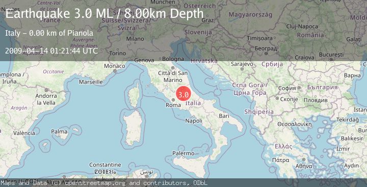 Map of CENTRAL ITALY