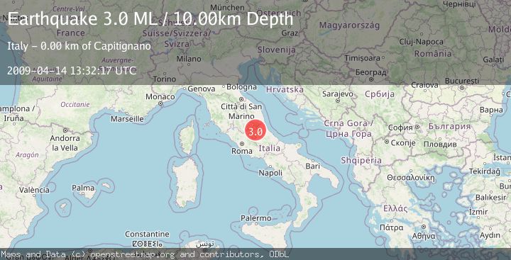 Map of CENTRAL ITALY
