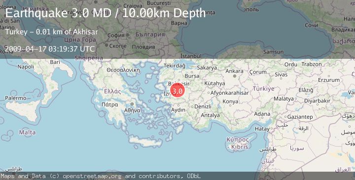 Map of WESTERN TURKEY