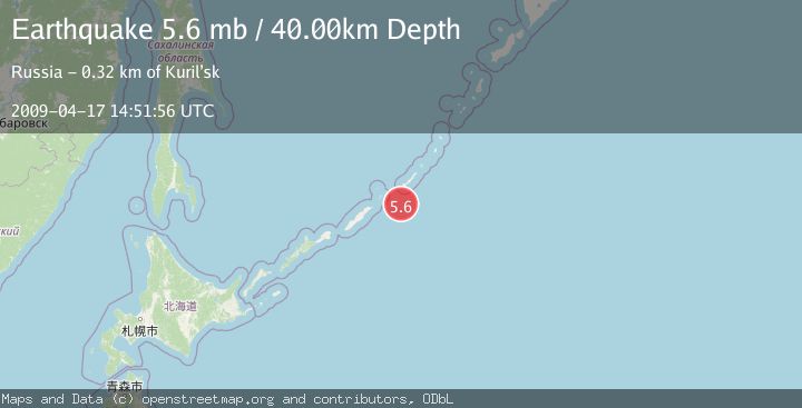 Map of KURIL ISLANDS