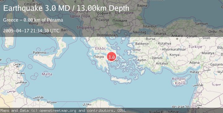 Map of SOUTHERN GREECE