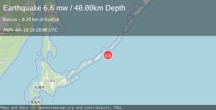 Map of KURIL ISLANDS