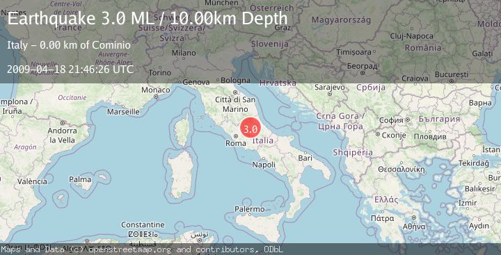 Map of CENTRAL ITALY