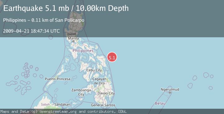 Map of PHILIPPINE ISLANDS REGION
