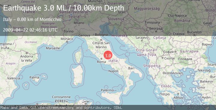 Map of CENTRAL ITALY