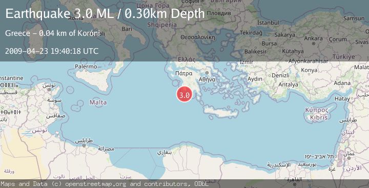 Map of SOUTHERN GREECE