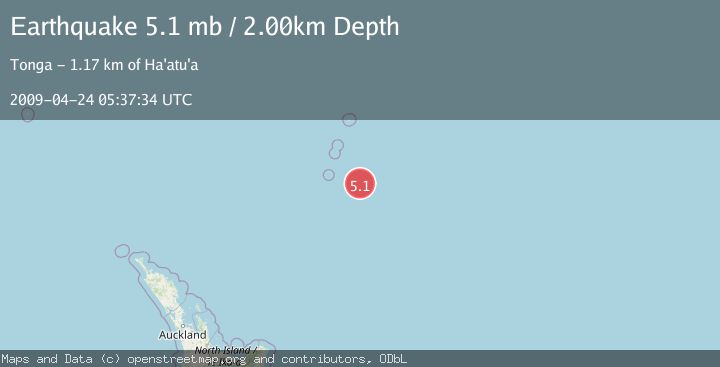 Map of KERMADEC ISLANDS REGION