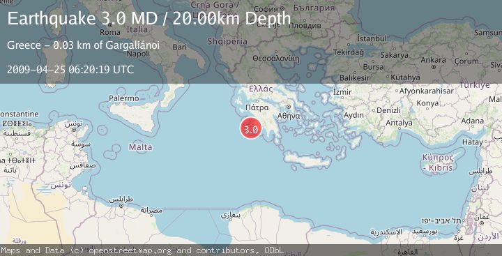 Map of SOUTHERN GREECE