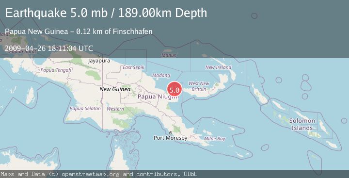 Map of EASTERN NEW GUINEA REG., P.N.G.