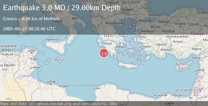 Map of SOUTHERN GREECE
