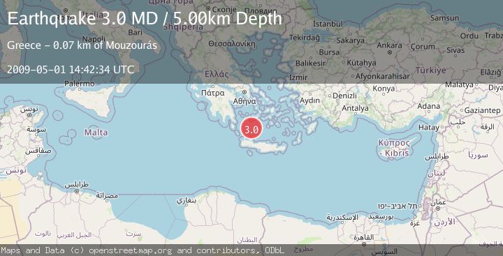Map of SOUTHERN GREECE