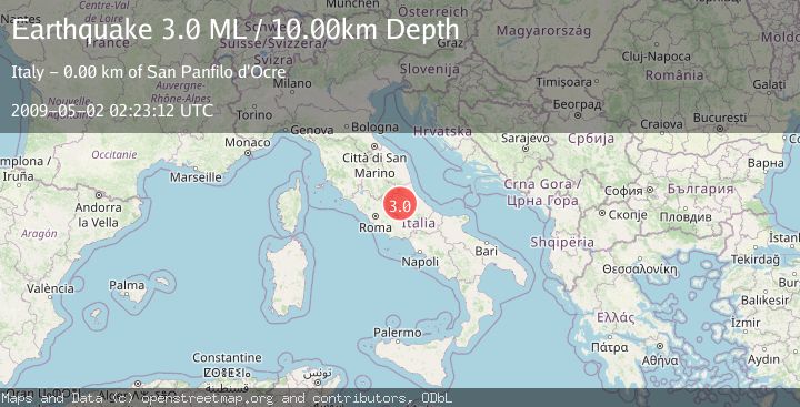 Map of CENTRAL ITALY
