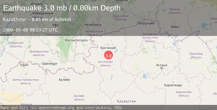 Map of WESTERN KAZAKHSTAN
