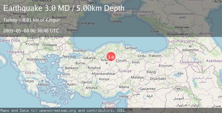 Map of CENTRAL TURKEY