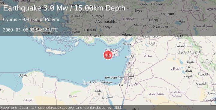 Map of CYPRUS REGION