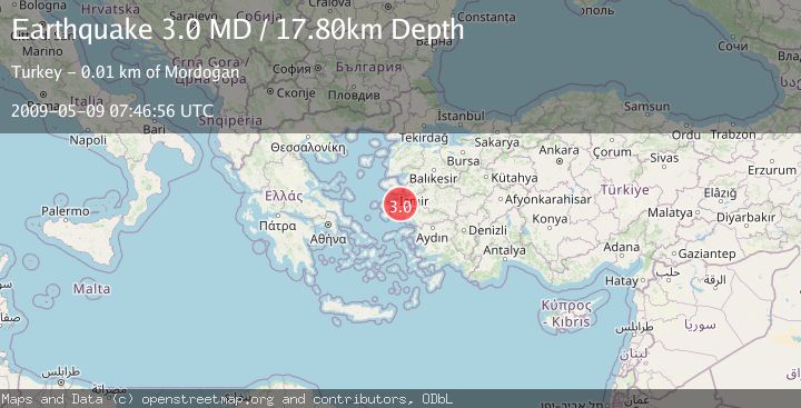 Map of NEAR THE COAST OF WESTERN TURKEY