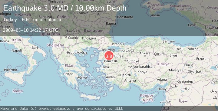 Map of WESTERN TURKEY