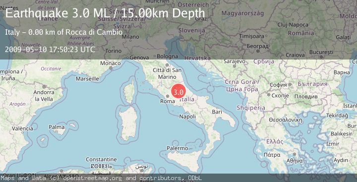 Map of CENTRAL ITALY