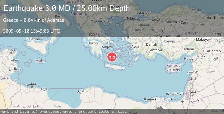 Map of SOUTHERN GREECE