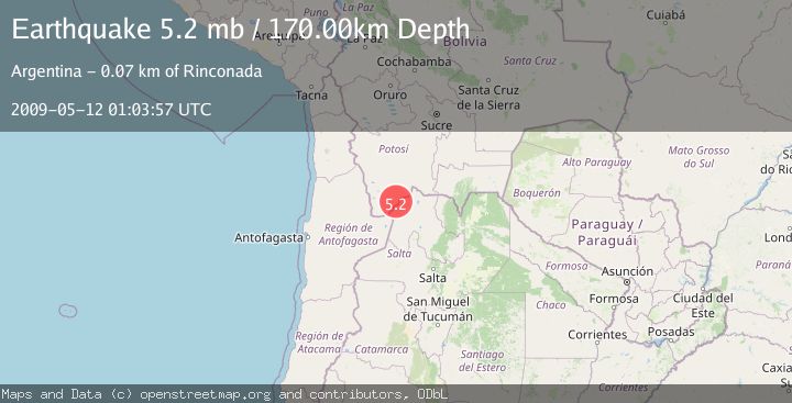 Map of POTOSI, BOLIVIA