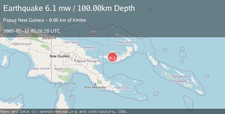 Map of NEW BRITAIN REGION, P.N.G.