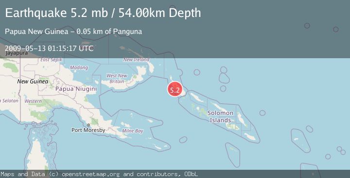 Map of BOUGAINVILLE REGION, P.N.G.