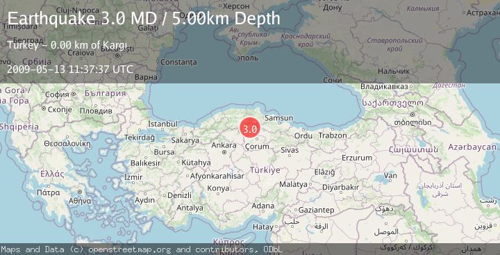 Map of CENTRAL TURKEY