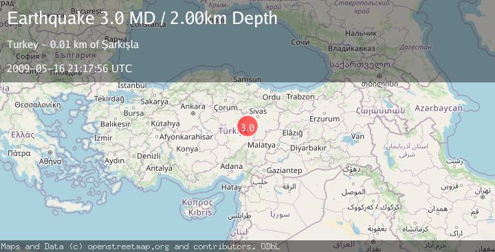 Map of CENTRAL TURKEY