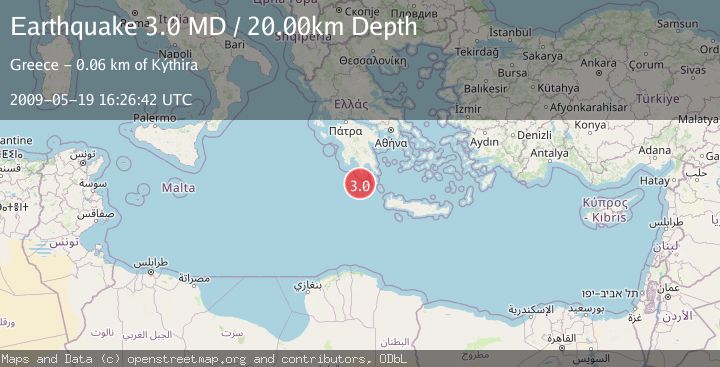 Map of SOUTHERN GREECE
