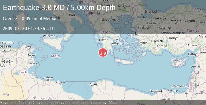 Map of SOUTHERN GREECE