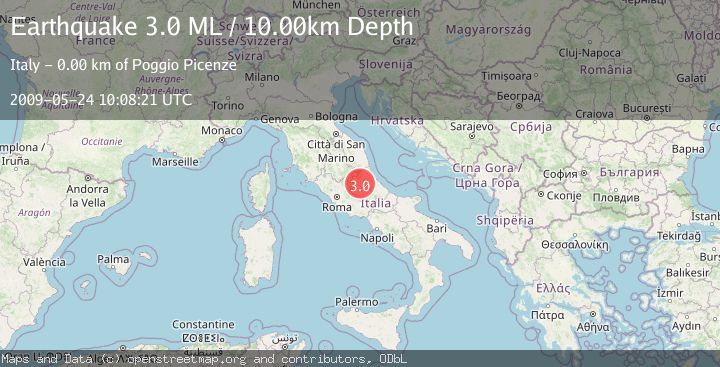 Map of CENTRAL ITALY