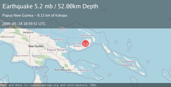 Map of NEW BRITAIN REGION, P.N.G.