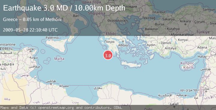 Map of SOUTHERN GREECE
